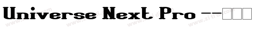 Universe Next Pro -字体转换